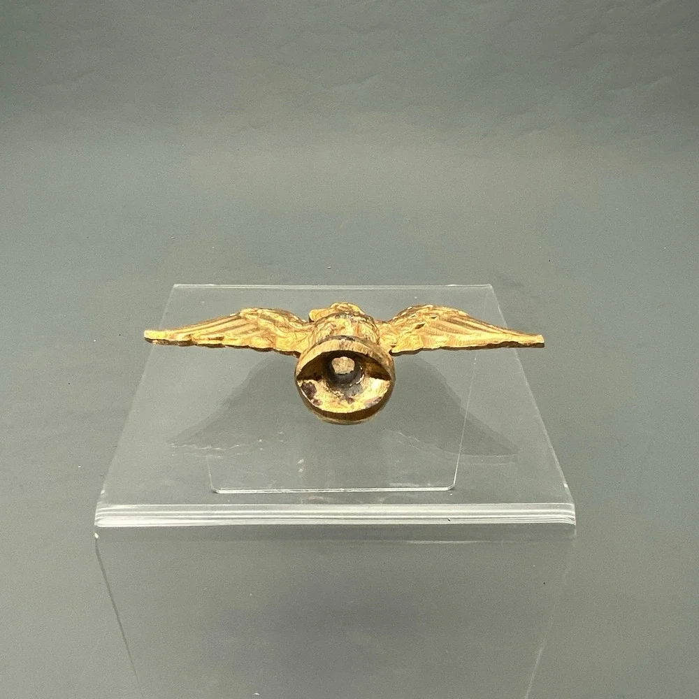 Vintage‎ Brass Eagle Finial Screw Down 3.75